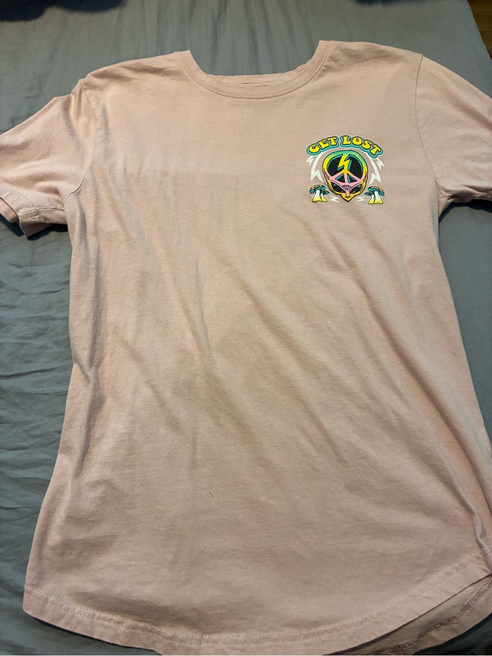Men's Short Sleeve Tee in Light Peach by